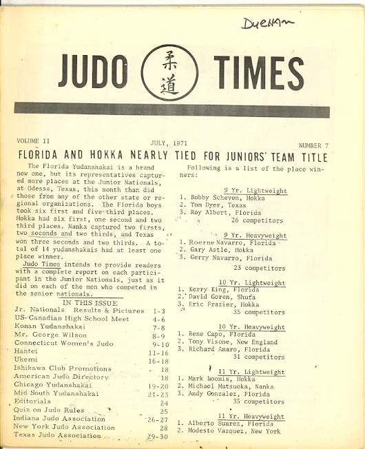 07/71 Judo Times